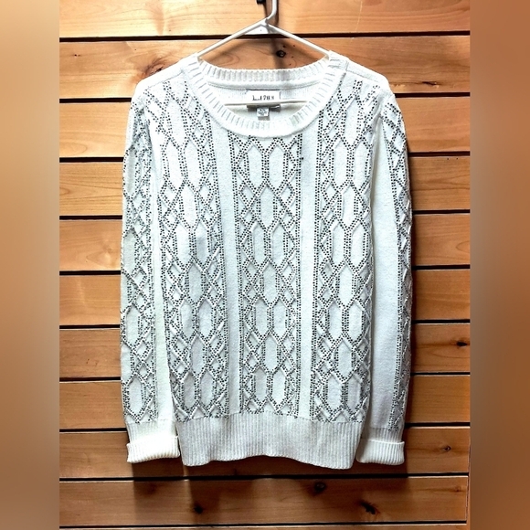 Joseph Ribkoff Sweaters - Joseph Ribkoff White Crew Neck Sweater